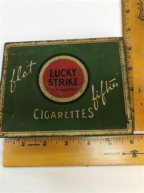 lucky strike tobacco box